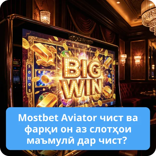 Mostbet Aviator чист ва фарқи он аз слотҳои маъмулӣ дар чист?
